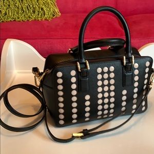 Tory Burch -Lily Polka dot mini square satchel